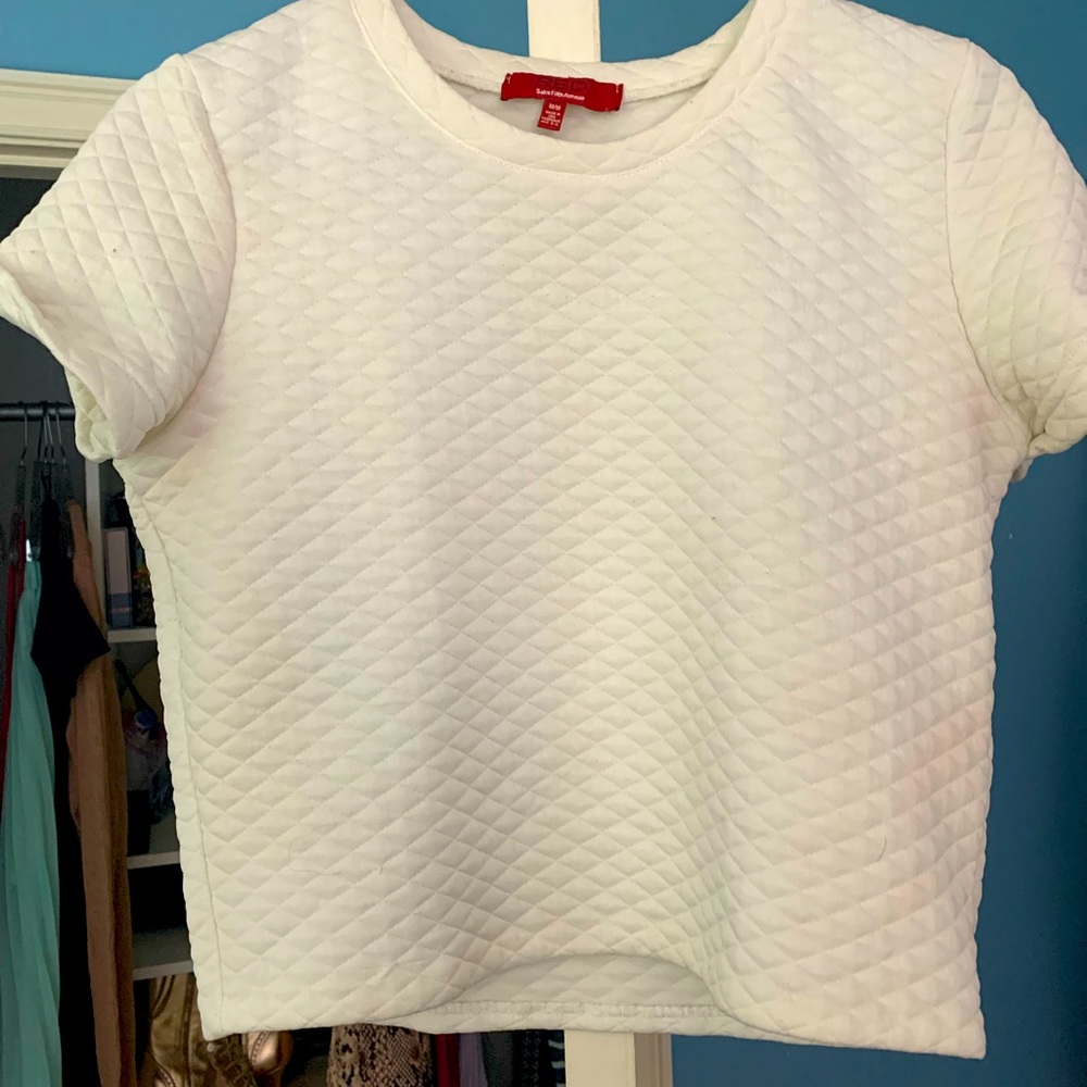 RED Saks Fifth Avenue White top